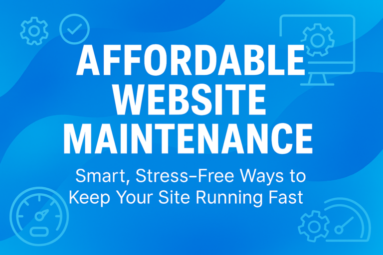 Affordable Website Maintenance