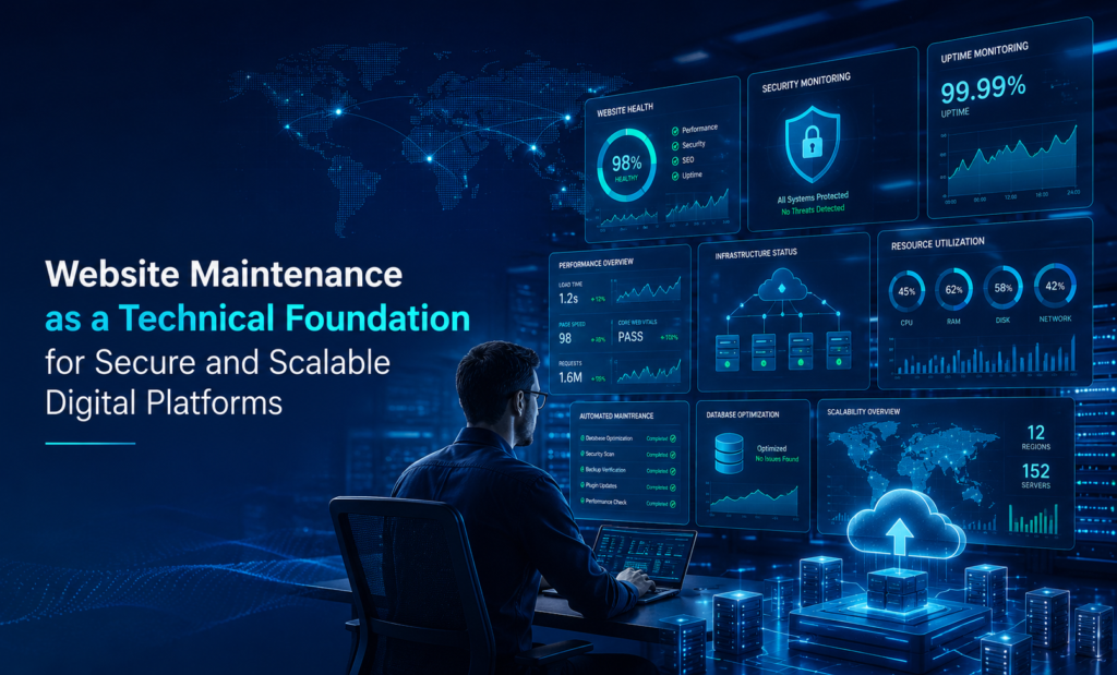 Website Maintenance as a Technical Foundation for Secure and Scalable Digital Platforms
