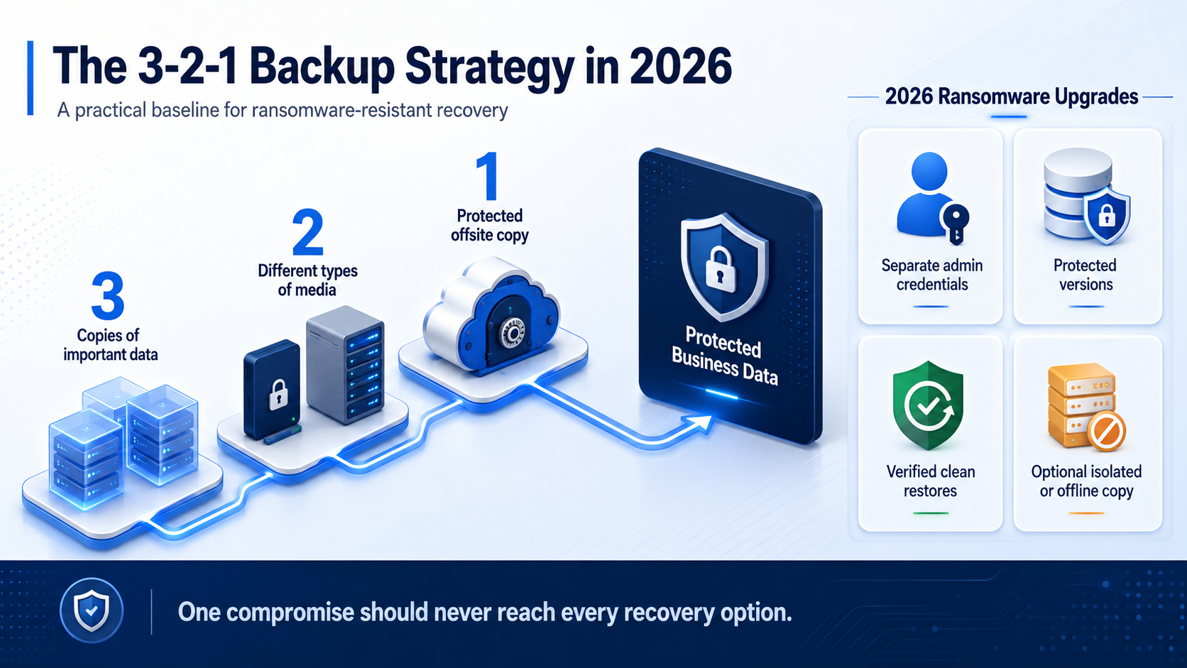 Perth 3-2-1 backup strategy infographic