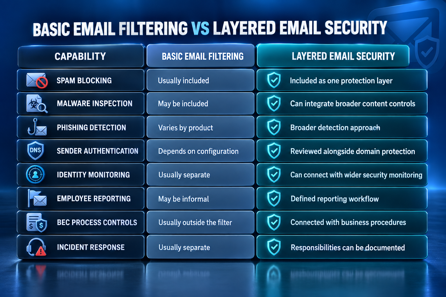 Email Security Service Comparison
