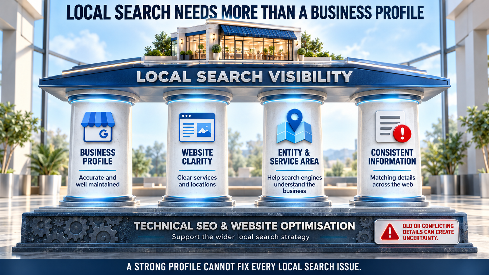  Local search visibility foundation infographic