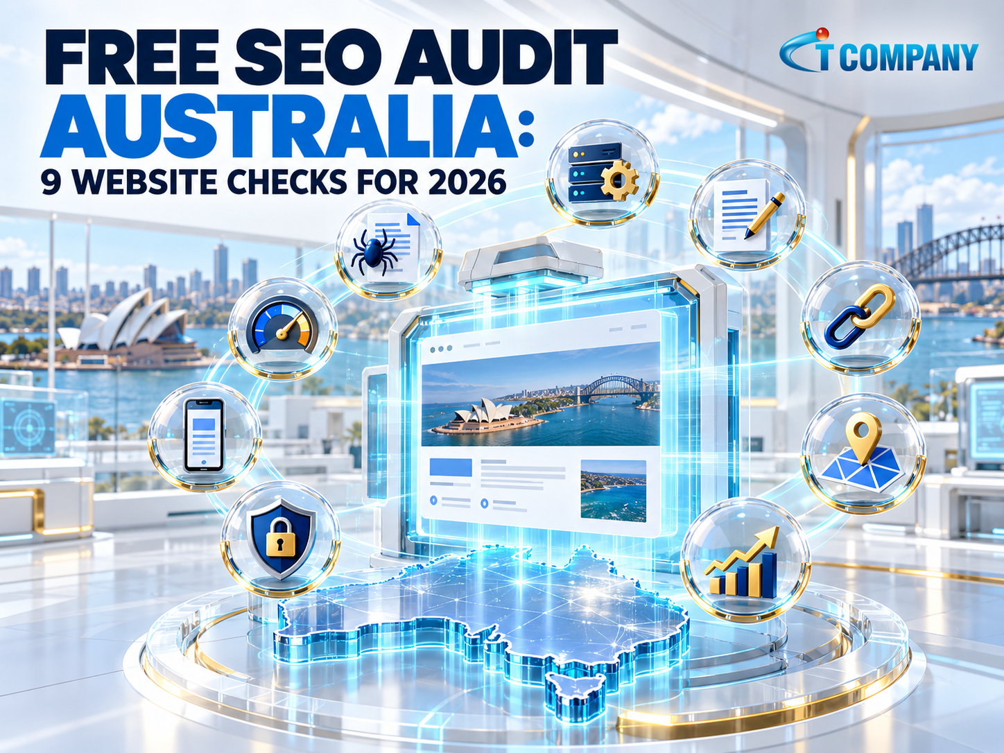 Australian website undergoing an SEO audit scan