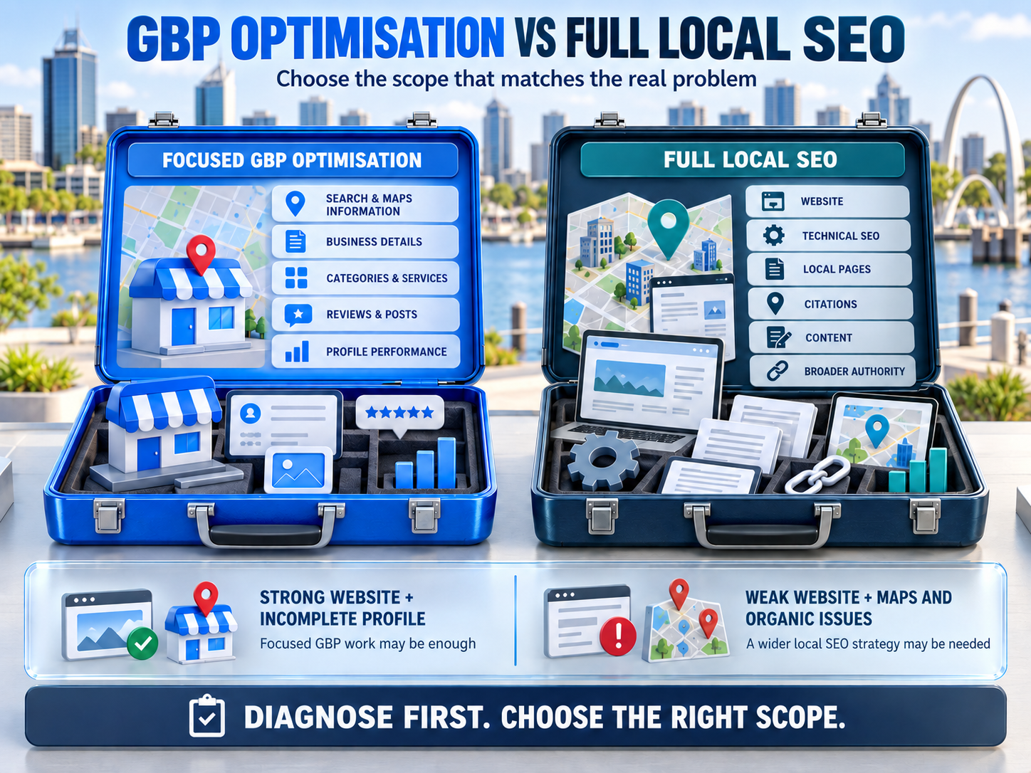 GBP optimisation versus full local SEO