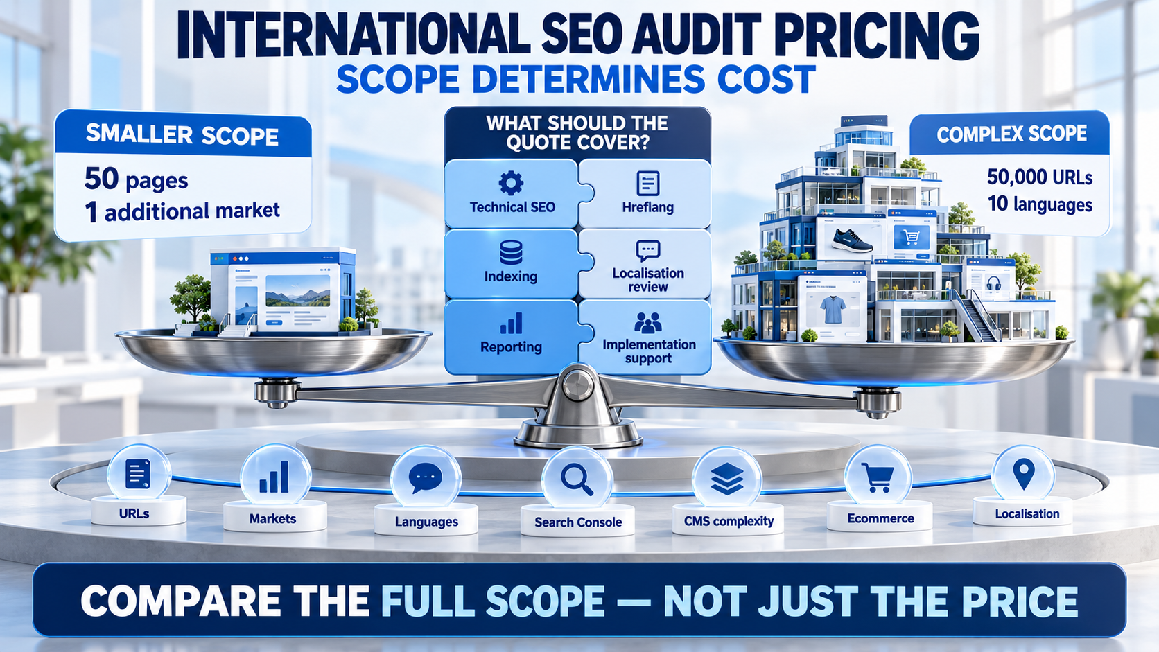 International market SEO performance comparison